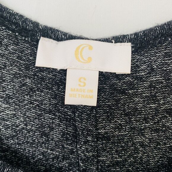 Charming Charlie Tunic Women Small Marbled Black Lace Goth Comfy Feminine Cozy - Picture 3 of 9